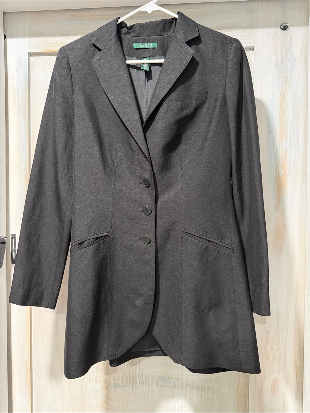 Lauren Ralph Lauren Black Single-Breasted Notch-Lapel Blazer - Picture 6 of 6